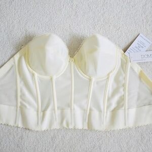 Dominique Apparel Strapless Bra Corset 34B never used NWT Bridal Wedding